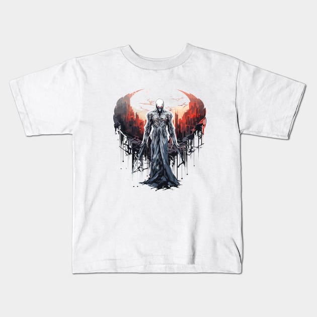 Angel Darkness Fantastic Otherworldly Creature Kids T-Shirt by Cubebox